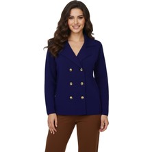 Lavella Kadın Kruvaze Düğmeli Triko Hırka BGL-ST05075