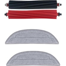 Ropalde Roborock S8 Maxv Ultra Robot Süpürge Uyumlu 1 Set Ana Fırça, Mop Bezi 4'lü Yedek Parça Seti