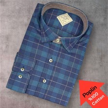 Eren Style Poplin %100 Cotton Pamuklu Uzun Kollu Terletmeyen Gömlek (Slim Fit Kalıp)