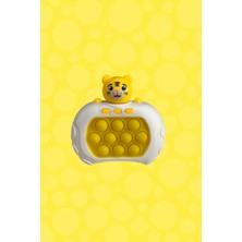 Kartoy Elektronik Popit, Quick Push Konsol Sevimli Kaplan Model Sarı