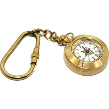 Costurera Pirinç Saatli Anahtarlık