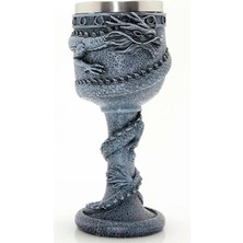 Costurera Ejderha Tasarımlı Paslanmaz Çelik Kadeh Bardak