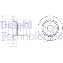 Delphi Delphı BG3873 - Arka Fren Dısk Aynası Connect 1.8tdcı 02 13 Abs Lı
