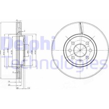 Delphi Delphı BG3989 - Ön Fren Aynası Astra H 1.4-1.6 04 Merıva 1.6 03 Combo 1.3 Cdti 4.05 280×25X4DLXHAVALI 569067-95526653-95526654-93197712