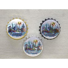Costurera Istanbul Temalı Metal Magnet