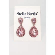 Stella Fortis Damla Form Kristal Taşlı Kadın Küpe | Özel Gün Serisi