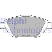Delphi Delphı LP2164 - Ön Fren Balatası Corsa F 19 Crossland 17 Mokka 20 C3 Iı-Iıı-Aırcross 09 C4 14 208 19 2008 19 Ds3 15 15 Inç 283MM