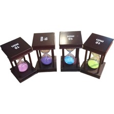 Costurera Dekoratif Ahşap Kum Saati 10 Dakika 13.5cm