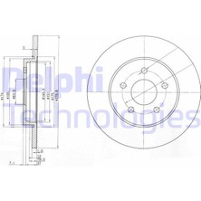 Delphi Delphı BG3663C - Arka Fren Aynası Mondeo Iıı 1.8-2.0-2.2 11.00/08.07 Jaguar Xtype 06.01 280×12X5DL Çiftli Paket