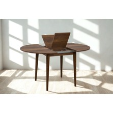 Eşyala. Toscana Açılır Yuvarlak Masa Ceviz (100x100x76 cm)