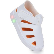 Kiko Kids Limba Işıklı Cırtlı Erkek Bebek Sandalet