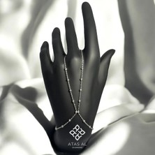 Dorika 925 Ayar Gümüş Beyaz Altın Kaplama Şahmeran