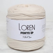 Loren Penye Kumaş El Örgü Ipi Krem - 88 - 33536