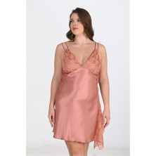 Aria's Closet Büyük Beden Bakır Gecelik  2109