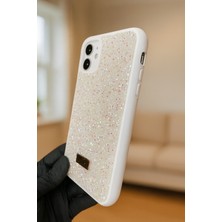 Tepex Taşlı Iphone 13- 14 Uyumlu Şık ve Tarz Simli Telefon Kılıfı.