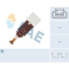 Fae 24902 - Fren Müşürü Renault Megane Iı 02 Clıo Iıı 05 Kangoo Iı 08 Modus 04 Sc Nıc Iı 04 08 4 Fiş Beyaz