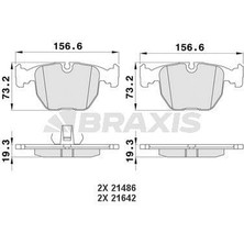 Braxis Fren Balatası On Bmw E39 E38  X3 E83  X5 E53