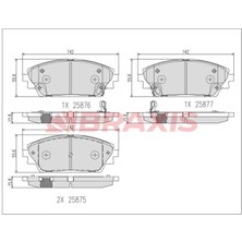 Braxis Fren Balatası On Mazda Cx 3 15- Mazda 3 13-