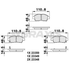 Braxis On Fren Balatası Toyota Yarıs 99-05 Corolla Verso Vvtı 2001-