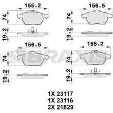 Braxis On Fren Balatası Astra G Corsa C Zafıra B