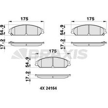 Braxis On Fren Balatası Lancıa Thema 3.0 Chrysler 300C