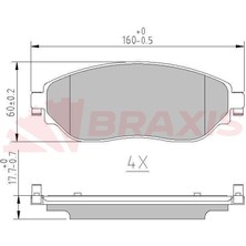 Braxis Fren Balatası On Trafıc Iıı 14 / Vıvaro B 14