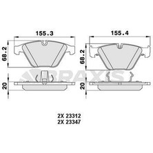 Braxis Fren Balatası On Bmw E90 E91 E92 E93 E84