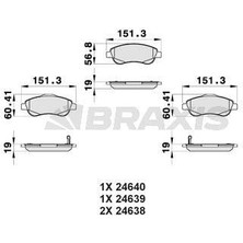 Braxis On Fren Balatası Honda Crv 2007-2012 Crv 2012-