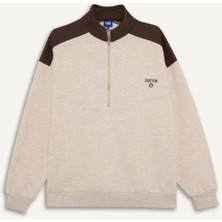 DeFacto Airtech NBA Boston Celtics Oversize Geniş Kalıp Yarım Fermuarlı Sweatshirt F0243AX25AU