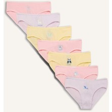 DeFacto Kız Çocuk Hayvan Desenli 7'li Slip Külot F8588A825AU