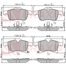 Braxis On Fren Balatası Astra H - Merıva A - Merıva B - Zafıra B - Corsa C - Combo C Y17DT Z17DTH