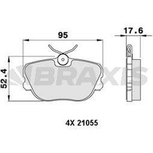 Braxis Fren Balatası On 190 W201 8693