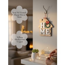 Aze Kids Home Yazılı Ahşap Yılbaşı Duvar Süsü | Yeni Yıl Dekoru & Yılbaşı Hediyesi