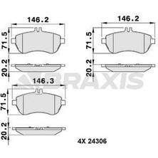 Braxis Fren Balatası On W204 1314 S204 1314 C204 13 W212 1316 S212 1316 R172 13