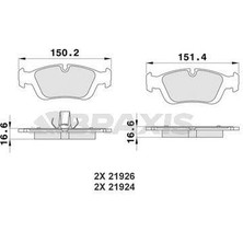 Braxis Fren Balatası On Bmw E46 E36 9105