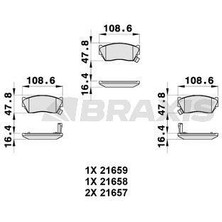 Braxis On Fren Balatası Nıssan Sunny (N14) 100NX (B13) 90-