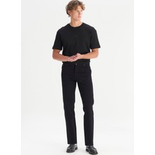 Wrangler Siyah Erkek Straight Denim Pantolon MW12109004 Siyah Denim Pantolon