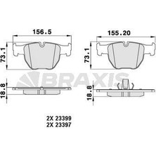 Braxis Fren Balatası On Range Rover 02-09