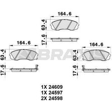 Braxis On Fren Balatası Hyundaı H1 07- Starex 07- Kıa Carnıval Iıı 06-15