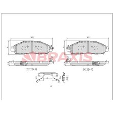 Braxis On Fren Balatası Nıssan Navara D23 Kasa 2.3 4×4 2015-