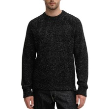 Calvin Klein Jeans Bisiklet Yaka Siyah Erkek Sweatshırt LV04RD311GUB1 Ls Novelty Yarn Ragla
