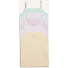 DeFacto %100 Pamuklu Hayvan Desenli 5'li Atlet Kız Çocuk F8586A825AU