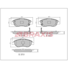 Braxis Fren Balatası On Egea 15 Buyuk Tıp