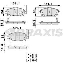 Braxis Fren Balatası On Toyota Avensıs 03-08 Corolla Verso 04-07