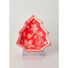 Tohana Seramik Kırmızı Kase Xms Tohana Seramik Çam Ağacı Kase