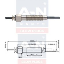 Ölmez Oto Yedek Parça Kızdırma Bujisi Eco 11V Hyundaı Galloper I 2.5 Td H 100-STAREX-PORTER 2.6 Td 3671042020 GN955 0100226233 GLP034 0250202094 Y722JS PM166 ET1-A-N-056 233