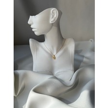 NB Steelora Zirkon Kolye Gold Renk 45 cm