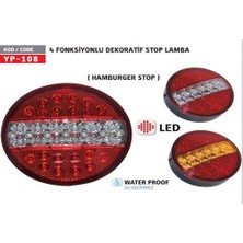 Ölmez Oto Yedek Parça Dört Fonksiyonlu Hamburger Ledli Stop 12V