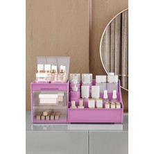 Feyza Design Şeffaf Çekmeceli Çok Amaçlı Makyaj ve Kozmetik Organizer