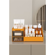 Feyza Design Şeffaf Çekmeceli Çok Bölmeli Makiyaj ve Kozmetik Organizer